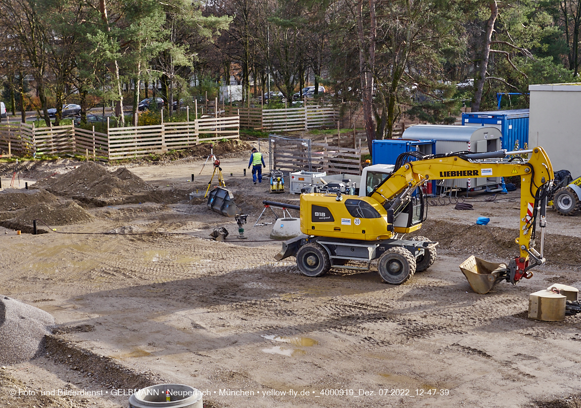 02.12.2022 - Baustelle an der Quiddestraße Haus für Kinder in Neuperlach